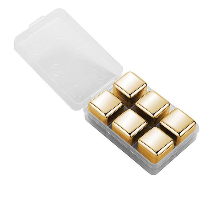 Набір металевих охолоджувальних каменів для віскі Ulalaza