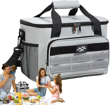 Термосумка для кемпінгу сіра Generisch