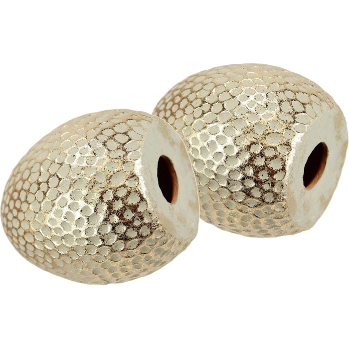 Декоративне пасхальне яйце, Прикраса столу, Прикраса саду, Пасхальна прикраса, Пасхальна фігурка, Весняна прикраса, Пасхальне яйце, Яйця, Пасхальна прикраса, Прикраса для вінків, Пасхальні вінки, Квіти, Весняна прикраса, Золото, Набір з 2 шт.