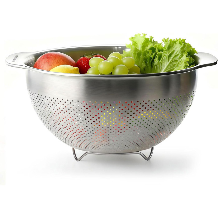 Кухонний друшляк-сито з 2 ручками 25 см Greentainer