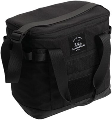 Дорожня сумка, сумка-реклама, зручна, багатофункціональна, термосумка для гарячої та холодної їжі, ідеально підходить для каякінгу, пікніків, офісних поїздок, кемпінгу, чорна