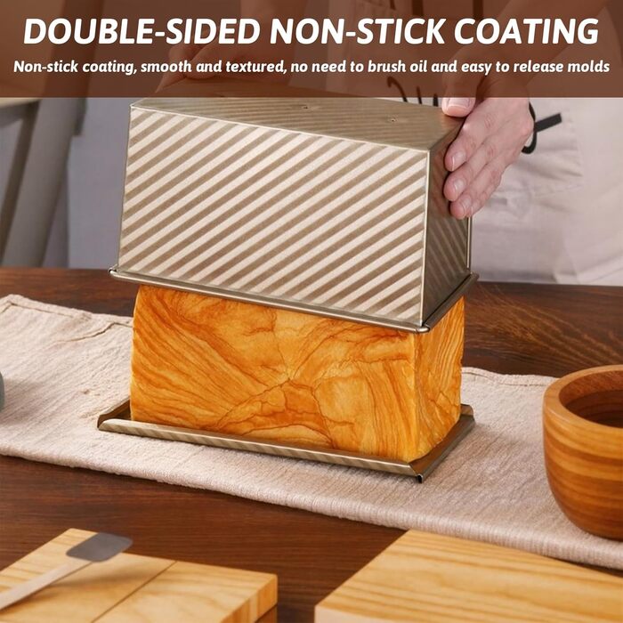 Форма для випікання тостів з кришкою 19,2x10,2x11,5 см рожеве золото PTJJXA