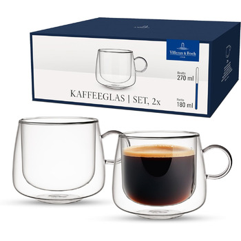 Набір з 2 скляних чашок для кави 0,18 л Artesano Hot & Cold Beverages Villeroy & Boch
