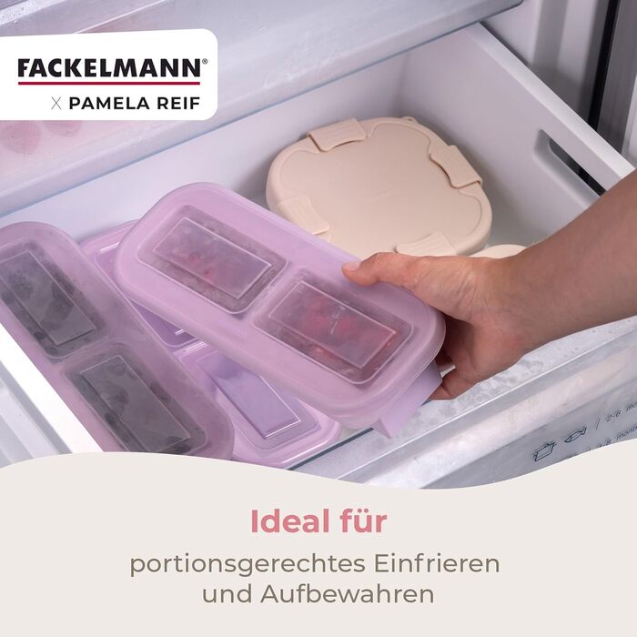 Двойной контейнер для заморозки 2 x 250 мл с крышкой, лавандовый Pamela Reif Fackelmann