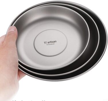 Ультралегкий туристический титановый тарелка 500 мл EasyByMall