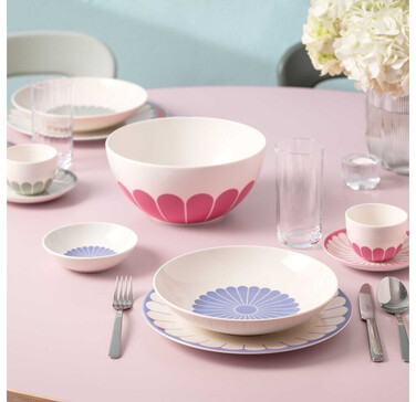 Набір столового посуду на 2 персони, 8 предметів, рожевий Fleur Villeroy & Boch