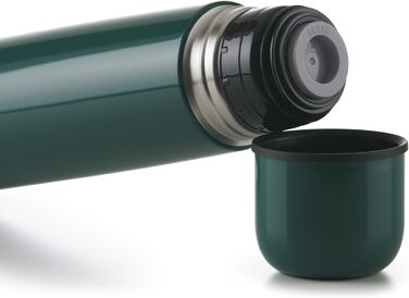 Термос Blumtal Eifel з нержавіючої сталі 500 мл - герметичний термос з чашкою для пиття в дорозі, ізолює гарячі напої, темно-зелений 500 мл темно-зелений