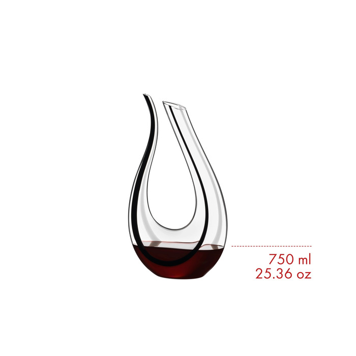 Декантер ручної роботи Amadeo Figaro 0,75 л, чорний/білий Riedel