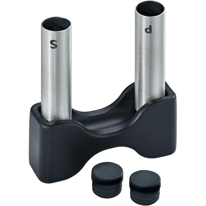 Контейнер для хранения 1 л прямоугольный с разделителем, крышкой и шейкерами для соли и перца FLEXX 2GO Rosle