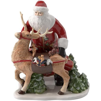Рождественская фигурка Санта Клаус с оленем 30 x 24 x 35 см Christmas Toys Villeroy & Boch