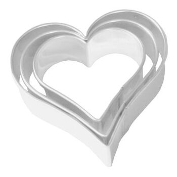 Набор форм для печенья в виде сердец, 3 предмета, RBV Birkmann