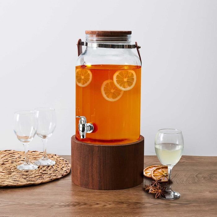 Стильний диспенсер на дерев'яній підставкою 6 л COOK CONCEPT