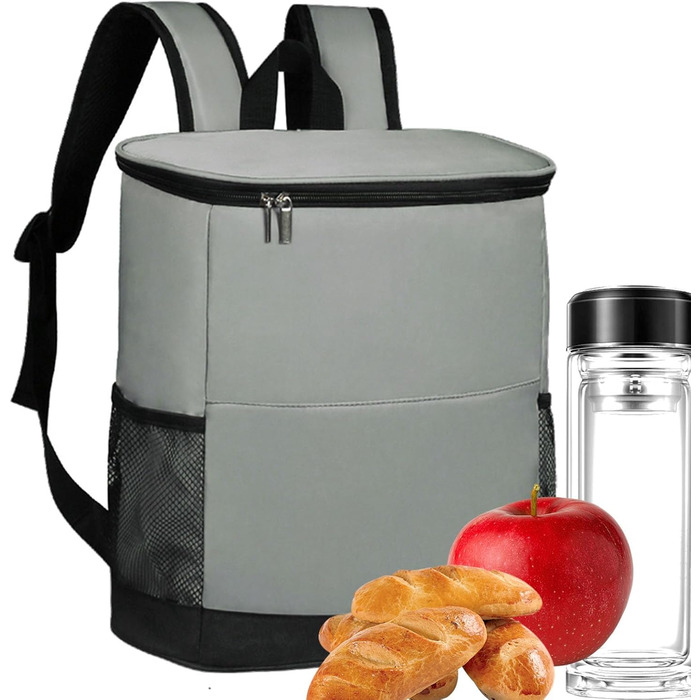 Большой терморюкзак серый Generisch