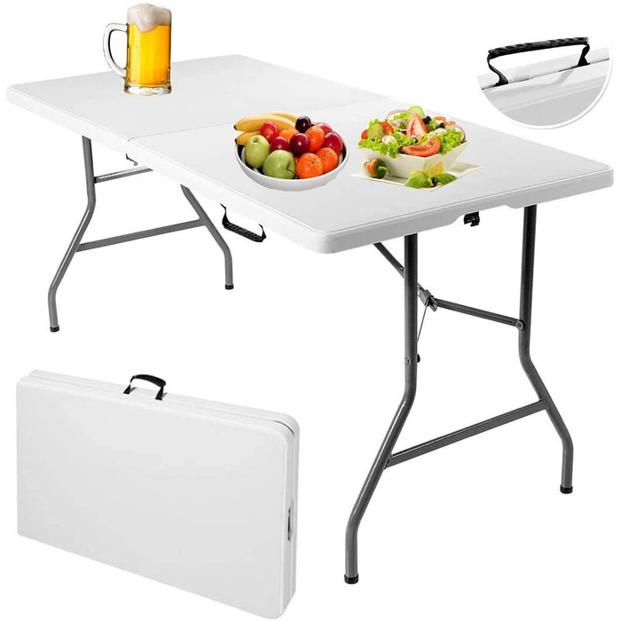 Складной кемпинговый стол 182 х 75 х 74,5 см RELAX4LIFE