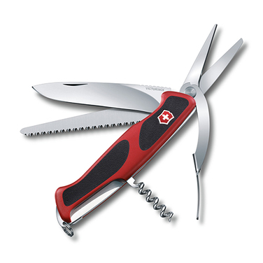 Ніж Victorinox RangerGrip 71 Gardener 130мм/7функ/черв-чорн