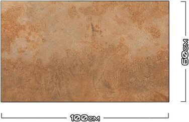 Дизайнерський кухонний фартух з алюмінієвого композиту, кухонний фартух, товщина 3 мм, 60x100 см, (бетонна стіна бежевого кольору)