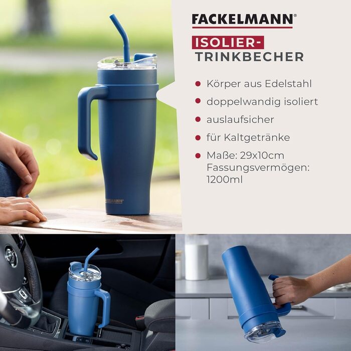 Термокухоль 1200 мл, синій Fackelmann