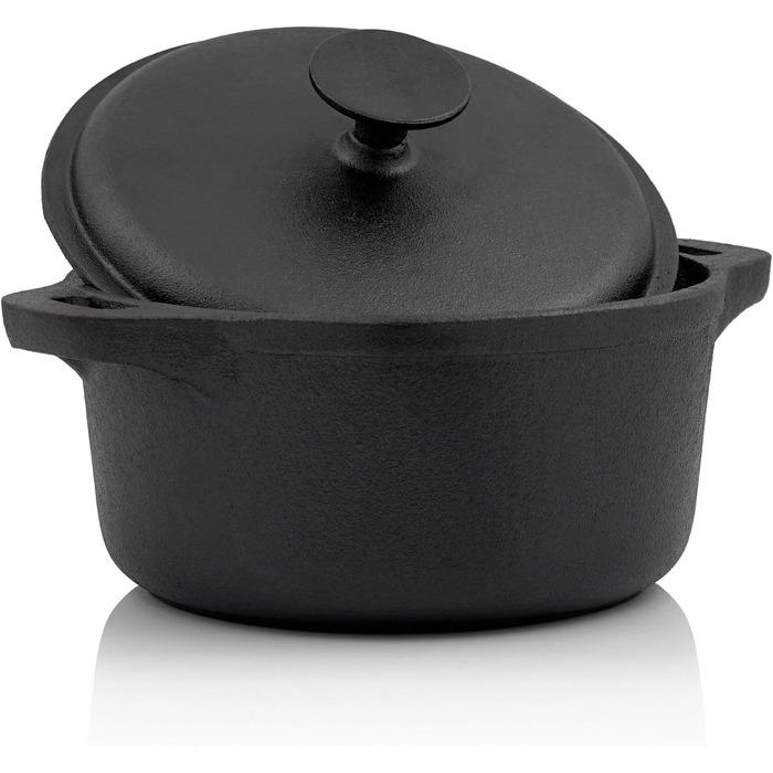Чавунна жаровня з кришкою 22,5 см 4 л BBQ-Toro
