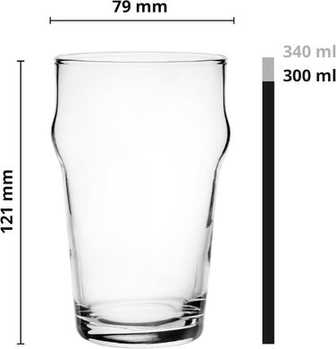 Набор пивных бокалов 6 шт 300 мл Glasmark KROSNO 1992