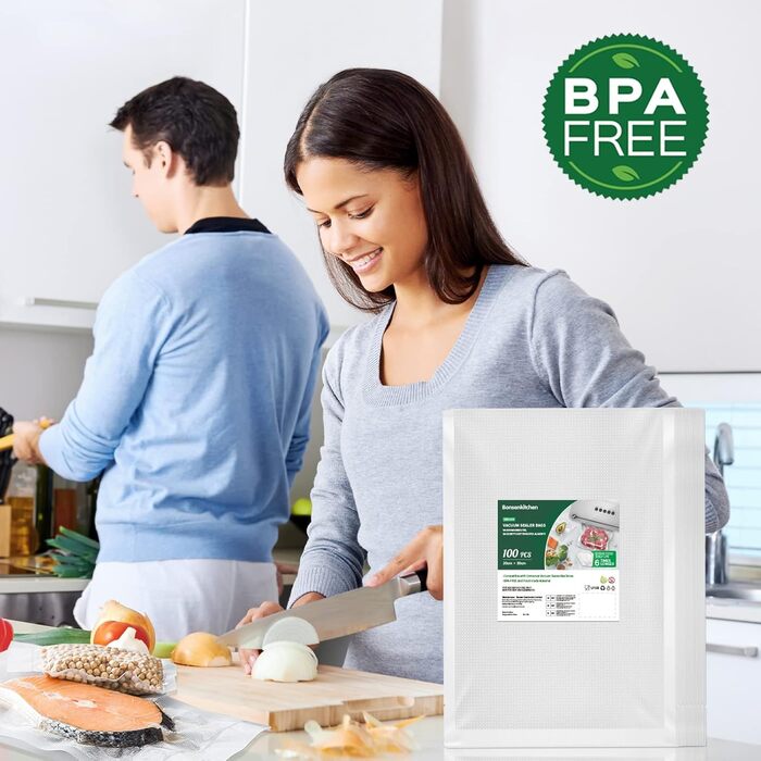 Вакуумні пакети 100 пакетів 20 x 30 см Professional Bonsenkitchen