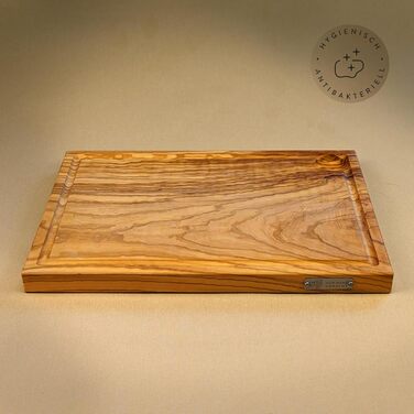 Обробна дошка з натурального оливкового дерева 50 х 35 см das Olivenholzbrett