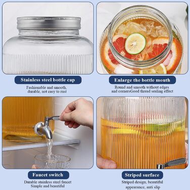 Диспенсер для напоїв з краном 4 л Evanda