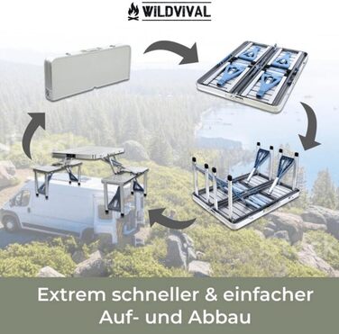 Премиум набор кемпингового стола и стульев wildvival