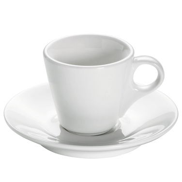 Чашка для еспрессо з блюдцем Maxwell & Williams WHITE BASICS ROUND, порцеляна, 70 мл