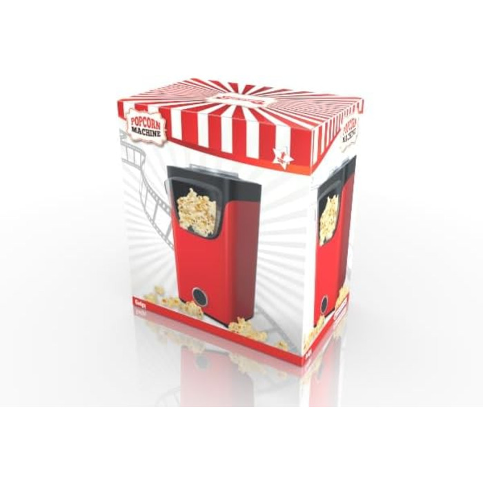 Апарат для попкорну з гарячим повітрям 1100 Вт, червоний Gadgy