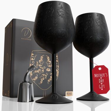 Набір келихів для вина з нержавіючої сталі 2 шт 480 мл vaanshie