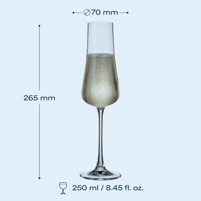 Набір з 6 келихів 250 мл BOHEMIA CZECH REPUBLIC