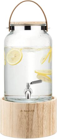Диспенсер для напоїв скляний 5,6 л Navaris