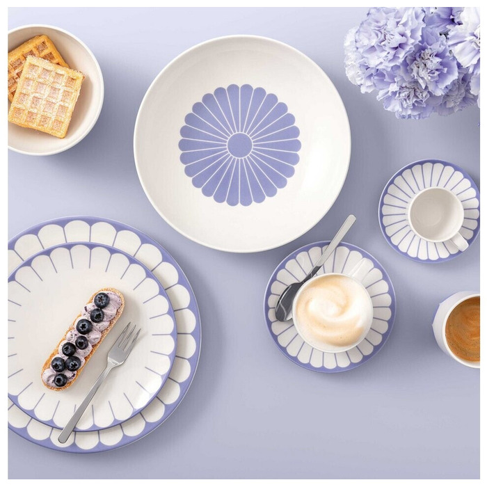 Набір столового посуду на 2 персони, 8 предметів, синій Fleur Villeroy & Boch