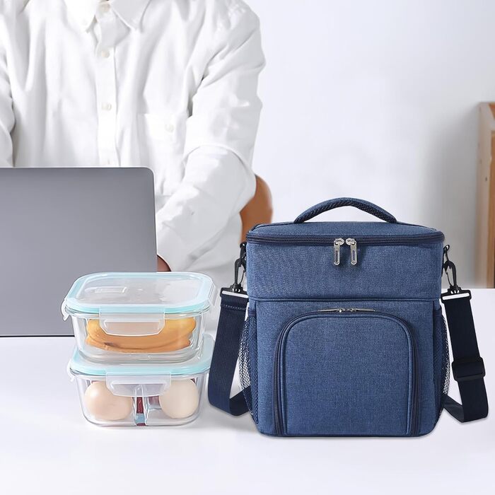 Термосумка 14 л темно-синяя Generisch