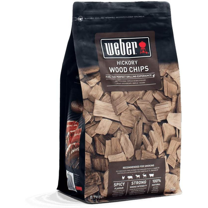 Тріска деревини гікорі для копчення 700 г Weber