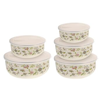 Набори емальованих мисок з кришками 5 предметів RSBFER