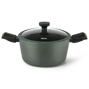 Каструля Fissman BRILLIANT 28x13,5 см / 7,1л зі знімними ручками (14383)