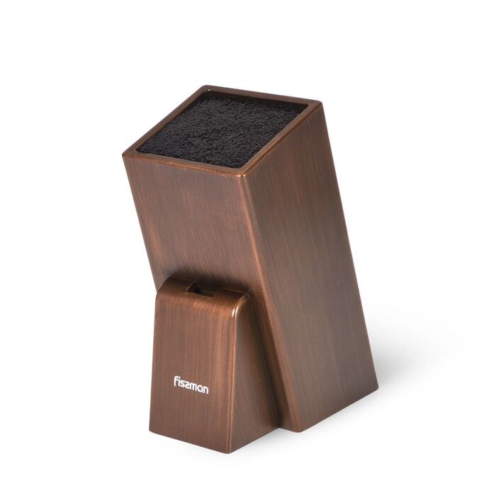Підставка для кухонних ножів та ножиць Fissman 11x11x26 см Венге (2875)