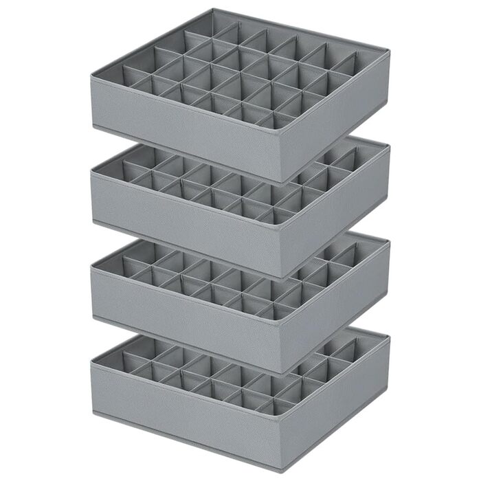 Органайзер для одягу на 24 відділення, набір 4 предмети, сірий Homsorout