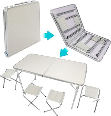 Складний багатофункціональний кемпінговий стіл зі стільцями GOODS+GADGETS
