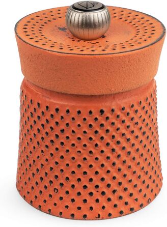 Ручная мельница для перца, классическая регулировка помола, Высота чугун, 35402 (8 см, одинарная, оранжевая)