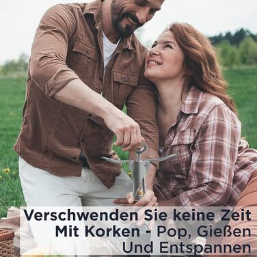 Професійний штопор-метелик срібний Deiss