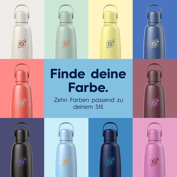 Бутылка для газированной воды 0,9 л, светло-синяя Fizz & Go SodaStream