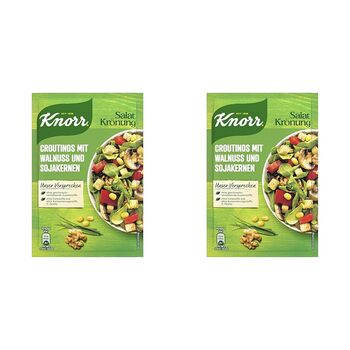 Салатні крутони Knorr з цибулею для смачного салату без додавання підсилювачів смаку 20 шт. 25 г (25 г (2 шт.))