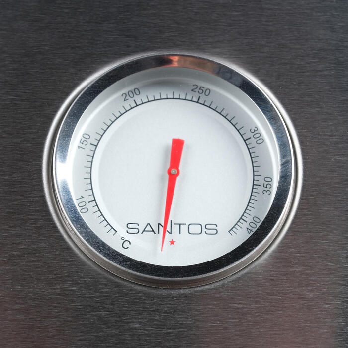 Газовый гриль SANTOS S-301, с боковой горелкой, нержавеющая сталь 900242 Код: 010950