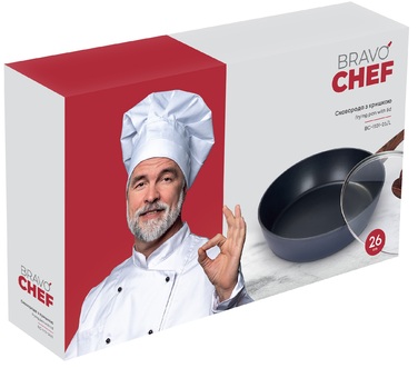 Сковорода Bravo Chef глубокая 26 см. (6815604)