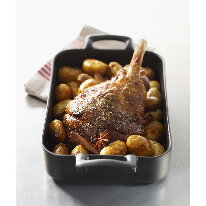 Форма для запекания 2,5л прямоугольная, чугунный вид Belle Cuisine Revol