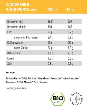 Енергетичні батончики 16 х 40 г, 4 різних смаки TZAMPAS