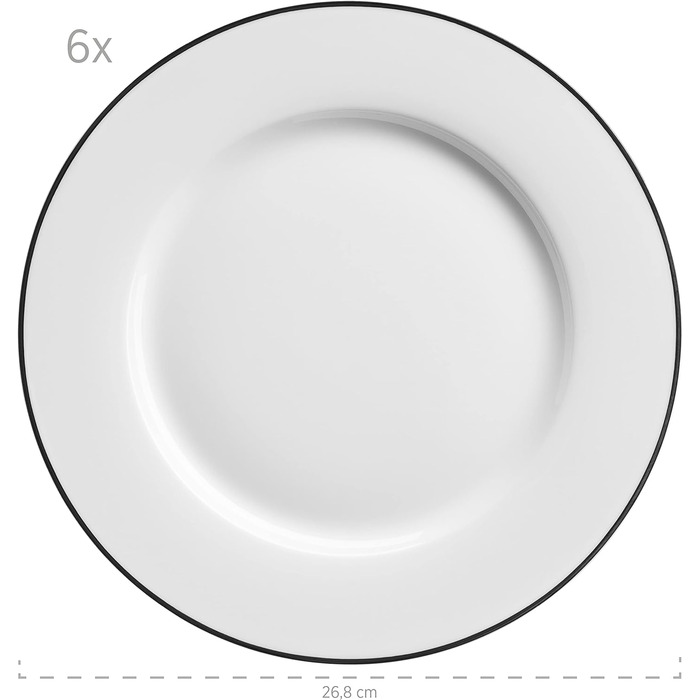Білий, чорний (обідній сервіз)