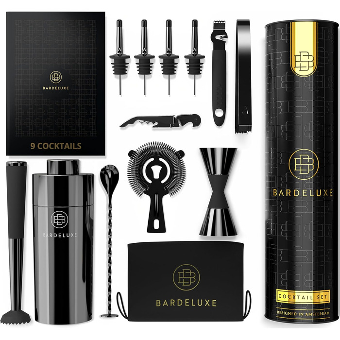 Набір для коктейлів преміум-класу 12 предметів BarDeluxe